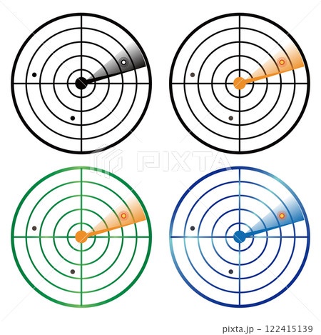 レーダー　アイコン　セット 122415139