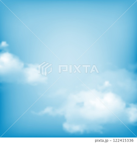 Sky With Clouds Blue Background 122415336