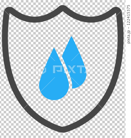 防水のアイコンイラスト 122415375
