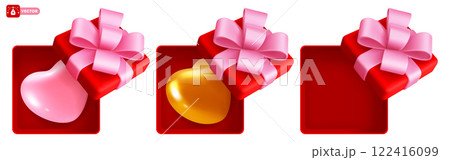 Open Gift Boxes with Heart Open Gift Boxes with Heart 122416099