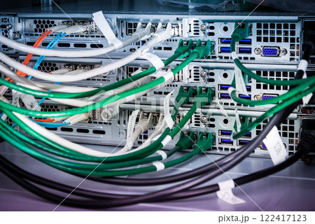 ethernet cables connected to server switch ethernet cables connected to server switch 122417123