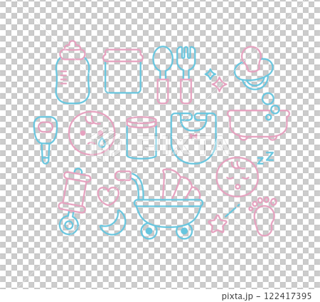 Baby & Parenting Icon Set Baby & Parenting Icon Set 122417395