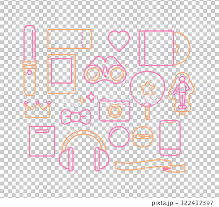 推し活グッズアイコンセット 推し活グッズアイコンセット 122417397