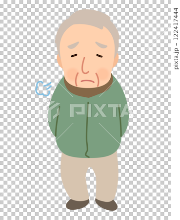 老人面部姿勢老年老人已故老人 122417444