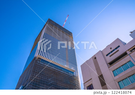 日本の横浜都市景観 関内駅前の横浜市旧市庁舎街区活用事業新築等工事などを望む=令和7年1月22日 日本の横浜都市景観 関内駅前の横浜市旧市庁舎街区活用事業新築等工事などを望む=令和7年1月22日 122418074