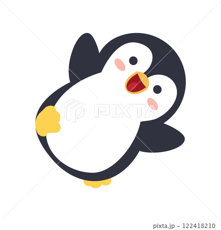 Cute Happy Penguin Cartoon animal 122418210