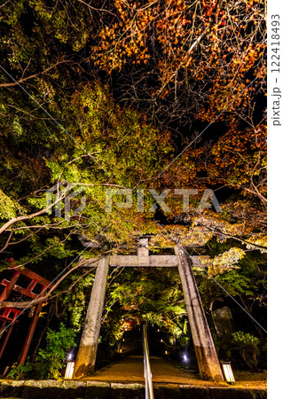 宝満宮竈門神社の紅葉ライトアップ【福岡県太宰府市】 宝満宮竈門神社の紅葉ライトアップ【福岡県太宰府市】 122418493