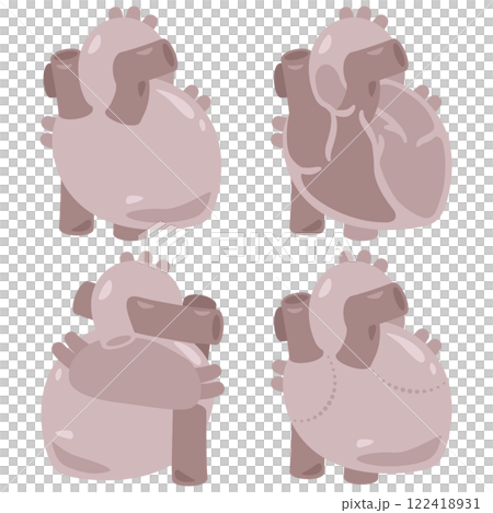 不健康的心臟插圖集 122418931