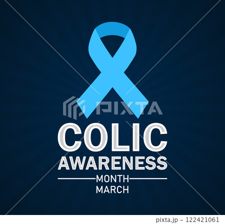 Colic awareness Month Vector illustration 122421061