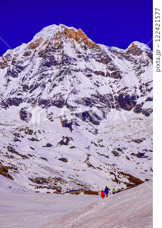 Annapurna Range Sunrise, Himalaya 122421577
