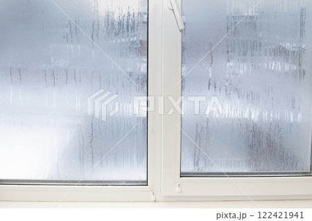 Condensation on Inside of Plastic Window 122421941
