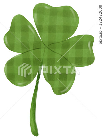 Clover leaves in a plaid pattern 122422009
