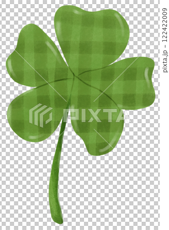 Clover leaves in a plaid pattern 122422009