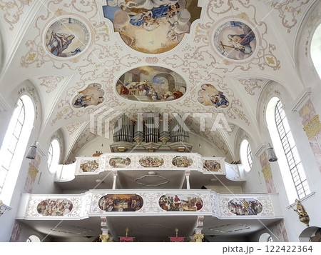 Pilgrimage church St. Nikolaus, Bernbeuren, Munich Way of St. James, Bavaria, Germany Pilgrimage church St. Nikolaus, Bernbeuren, Munich Way of St. James, Bavaria, Germany 122422364