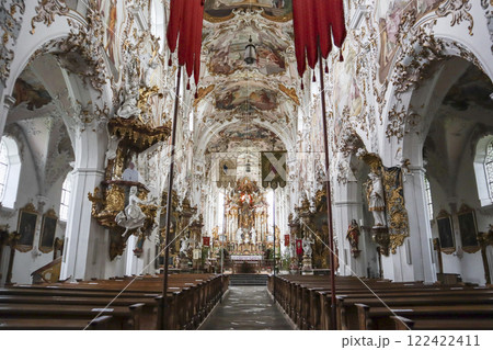 Pilgrimage church Rottenbuch, Munich Way of St. James, Bavaria, Germany Pilgrimage church Rottenbuch, Munich Way of St. James, Bavaria, Germany 122422411