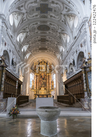 Pilgrimage church Steingaden, Munich Way of St. James, Bavaria, Germany 122422476