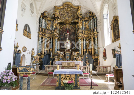 Pilgrimage church Hohenpeissenberg, Munich Way of St. James, Bavaria, Germany 122422545