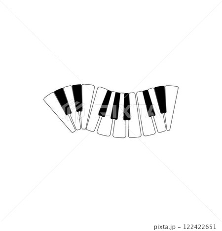 Piano Logo Design Template. 122422651