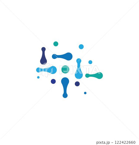 Molecule logo template 122422660