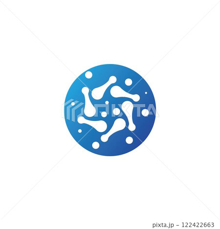 Molecule logo template 122422663