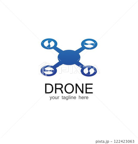 Drone Logo Template Design Vector 122423063