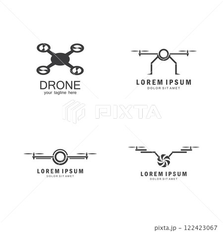 Drone Logo Template Design Vector Drone Logo Template Design Vector 122423067