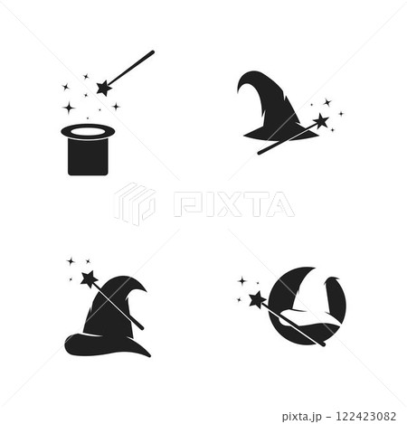 magician stick wizard icon magician stick wizard icon 122423082
