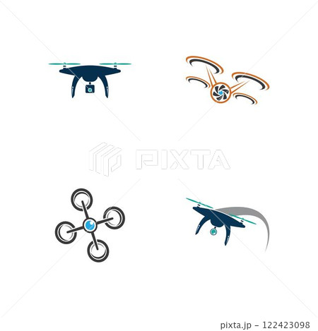 Drone Logo Template Design Vector Drone Logo Template Design Vector 122423098
