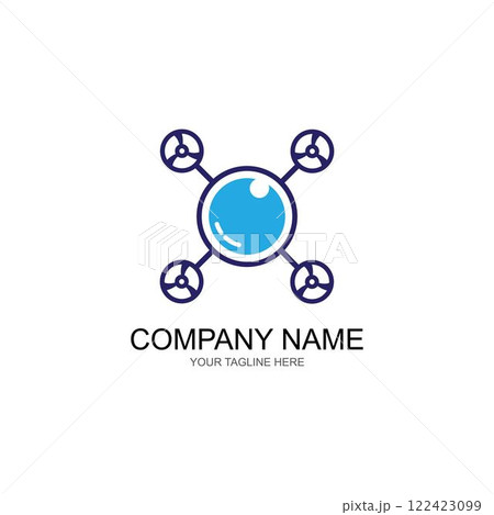 Drone Logo Template Design Vector 122423099
