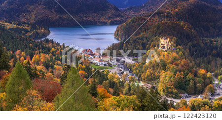 Hohenschwangau Castle View from Neuschwanstein Castle, Fussen, Germany 122423120