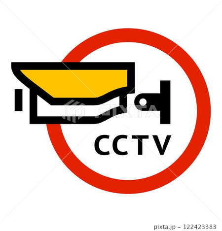 CCTV sticker, video surveillance 122423383