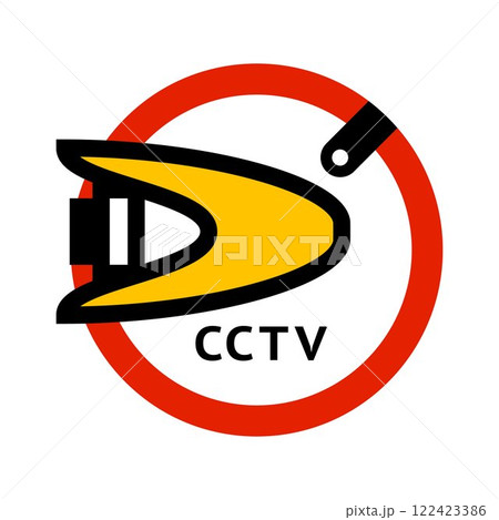 CCTV sticker, video surveillance CCTV sticker, video surveillance 122423386