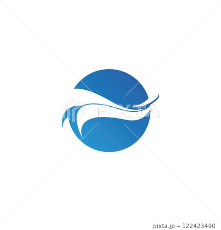 Water wave Logo Template Water wave Logo Template 122423490