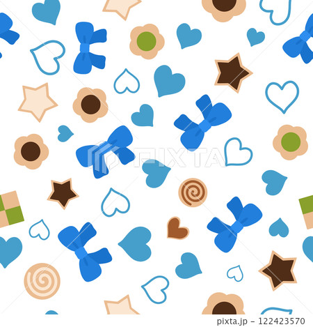 ホワイトデーのシームレスパターン ホワイトデーのシームレスパターン 122423570