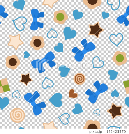 ホワイトデーのシームレスパターン ホワイトデーのシームレスパターン 122423570