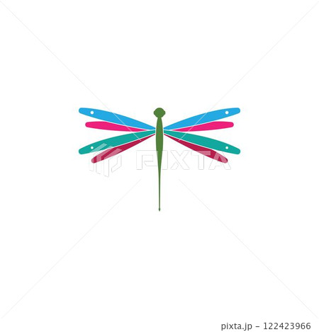 dragonfly logo icon vector template 122423966