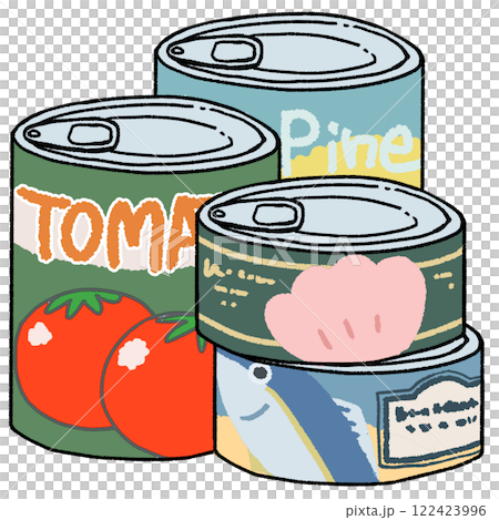 Mountain of canned food 122423996