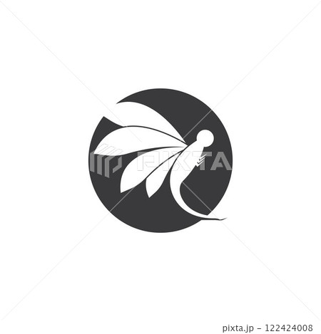 dragonfly logo icon vector template dragonfly logo icon vector template 122424008