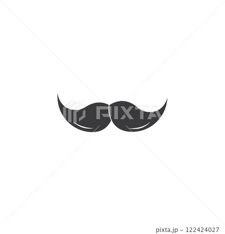 Mustache icon vector Mustache icon vector 122424027