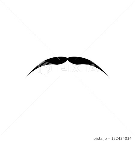 Mustache icon vector Mustache icon vector 122424034