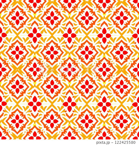 seamless pattern with abstract geometric shapes. vector illustration. 122425580