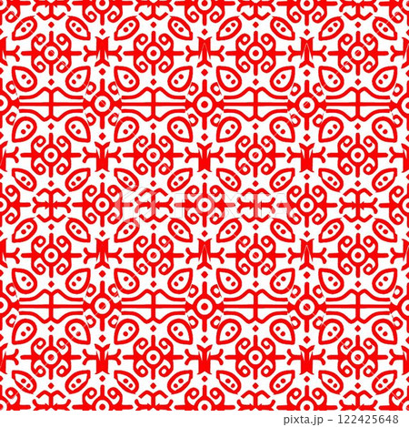 seamless pattern with abstract geometric shapes. vector illustration. 122425648