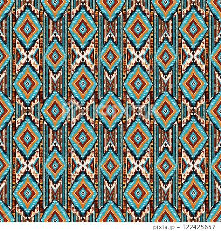 seamless pattern with abstract geometric shapes. vector illustration. 122425657