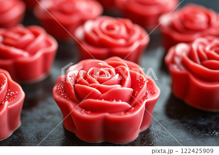 バラの花のチョコレート 122425909