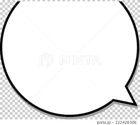Cut-off speech bubble 122426306