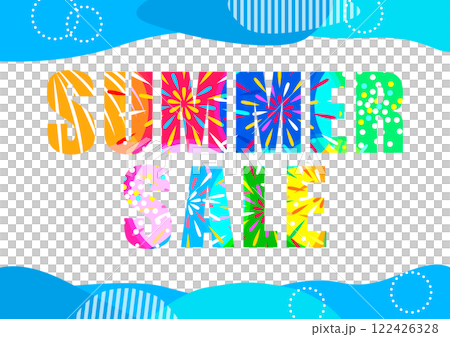 夏季促銷插畫素材 夏季促銷插畫素材 122426328