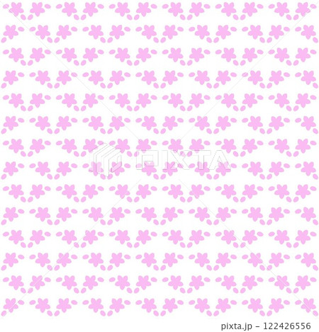 小桜模様の壁紙 122426556