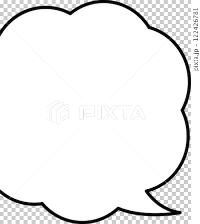Fluffy leftmost speech bubble 122426781