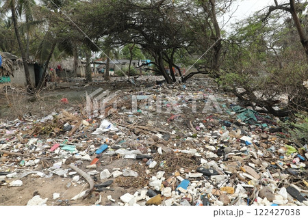 Garbage dump at rural area Garbage dump at rural area 122427038