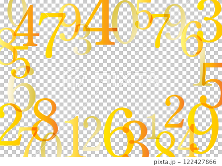Number background design_yellow 122427866